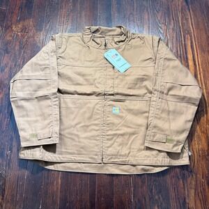 Carhartt Jacket Mens 4XL Brown FR Full Swing Quick Duck Flame Resistant CAT 2